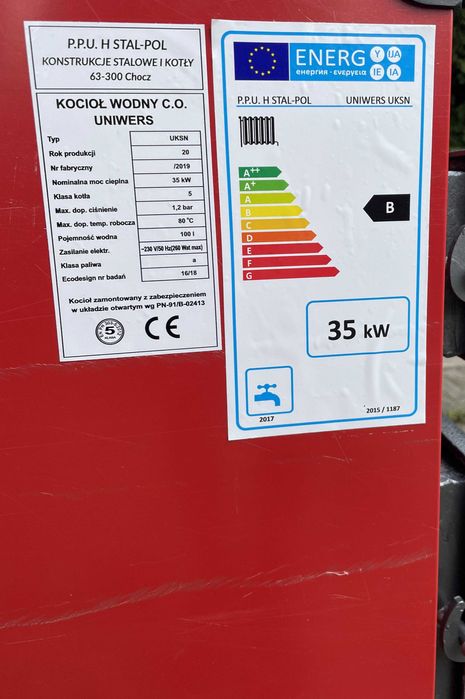 GRATIS!Piec 35KW 320m2 DREWNO WEGIEL Kotły Piece.