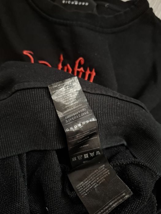 John Richmond 100% bawełna męska bluza  logo must have