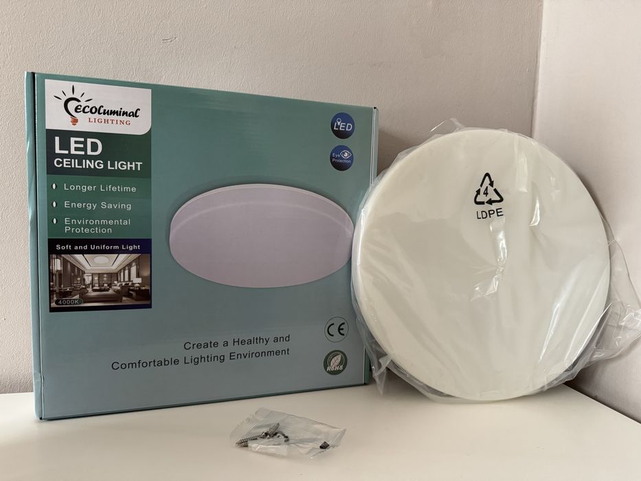 Lampa plafon sufitowy okrągły