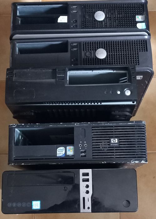 Caixa horizontal com fonte para pc com licença Windows