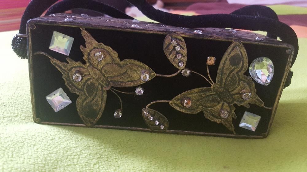 Torebka prostokątna zdobiona elegancka