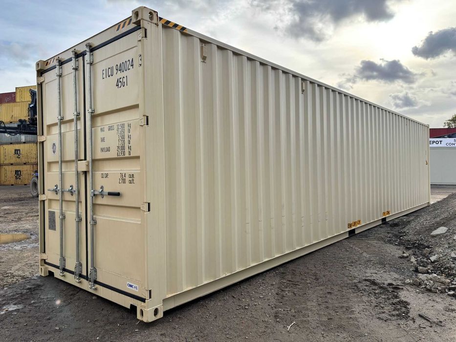 Kontener morski 40'HC 12m magazyn nowy One Way