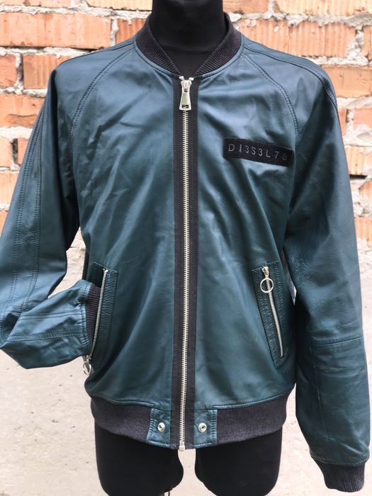 Кожаная  мужская куртка Diesel L-Pins-A Jacket Оригинал Осенняя Винтаж