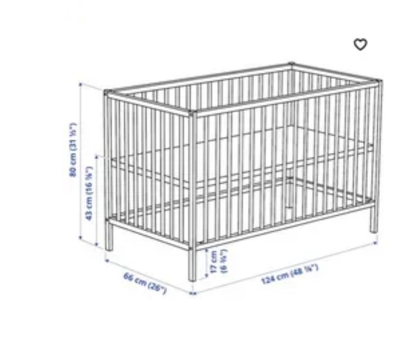 Berço Ikea e colchão