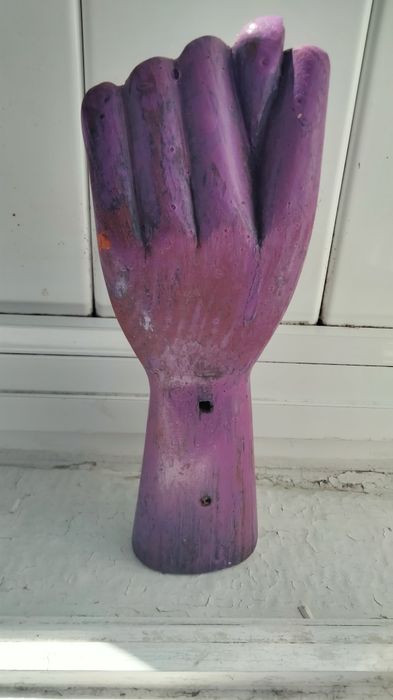 Escultura de madeira "figa"