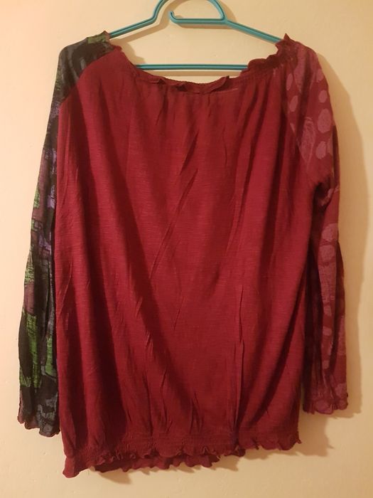 Bluzka Desigual Dream what you want. S oversize.