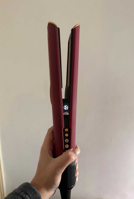 Dyson Airstrait Bordeaux & Gold | Como Novo | Caixa + Fatura