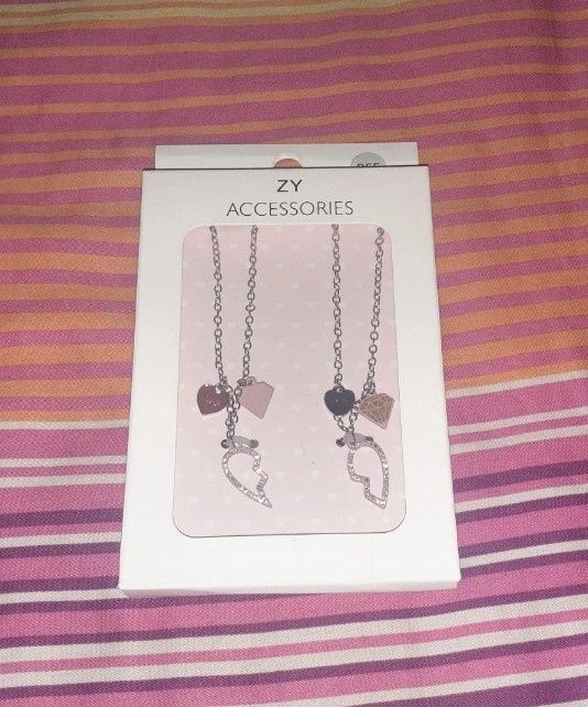 Conjunto de 2 colares e 2 pulseiras BBF melhores amigas, da Zippy