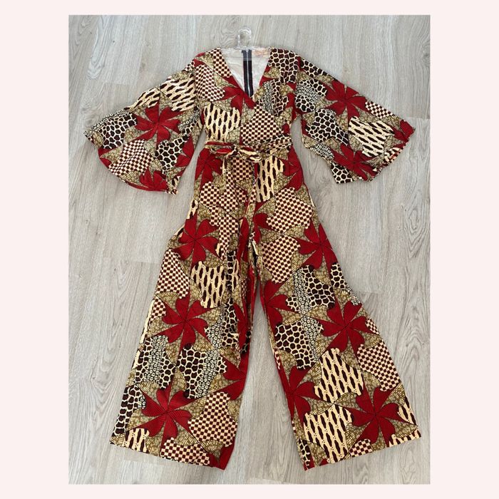 African Print Co Ord Conjunto Saia Macacão XL