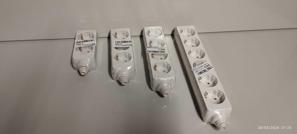 LOTE com 63 Blocos Tomadas Schuko