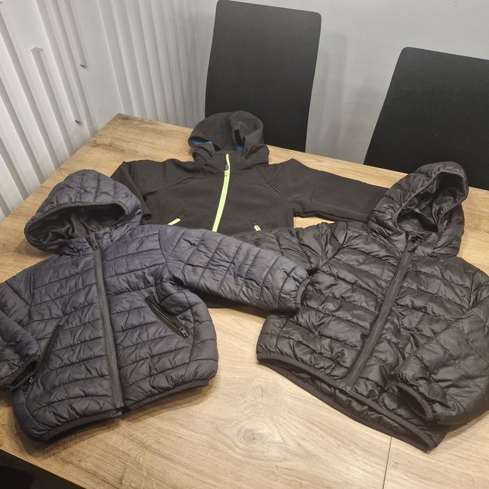 Zestaw kurtek jesień , zima H&M Zara 92, 98