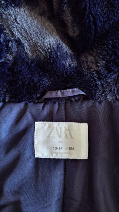 Casaco com pelo azul (Zara)