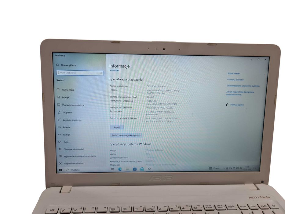 Laptop asus a540l