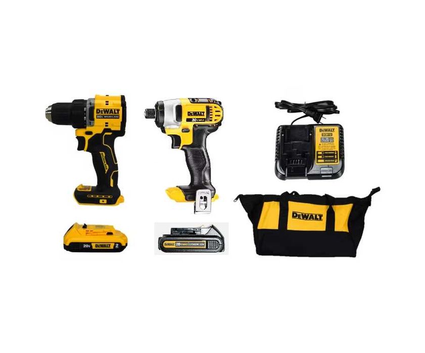 Zestaw Wiertarko wkrętarka, zakrętak udarowy DeWalt 20V DCD794+DCF885