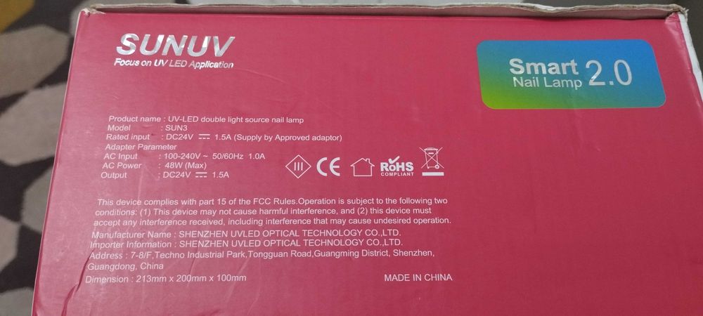 Catalisador de unha -Sunuv Smart nail 2.0