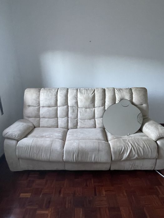 Sofa 3 lugares e espelho