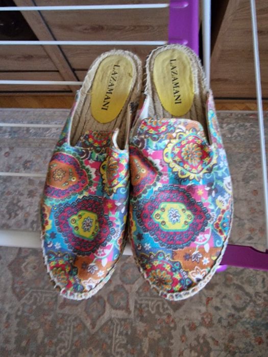 Klapki espadryle Lazamani roz. 39