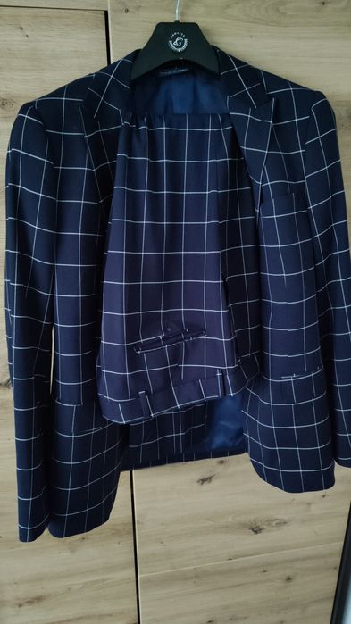 Garnitur - marynarka i spodnie Pawo ferrera, granatowy 176/96