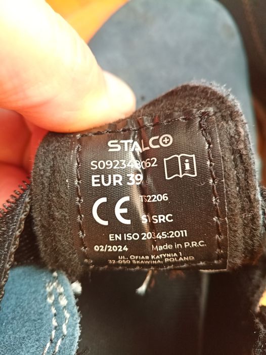 Buty robocze Stalco r.39 nowe
