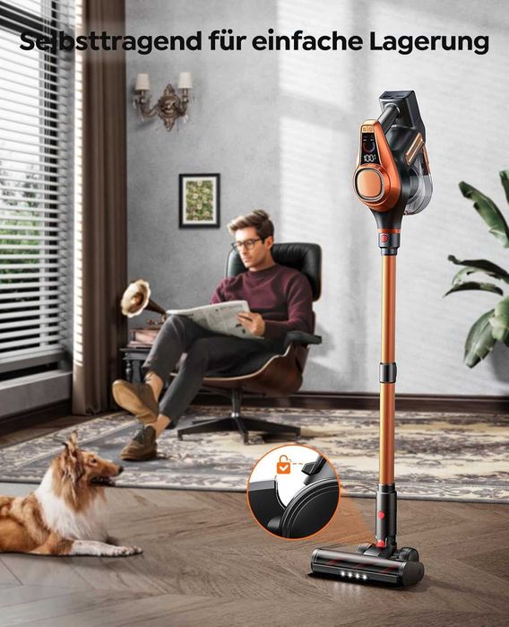 Bezprzewodowy odkurzacz akumulatorowy, 550 W/45 kPa/60 min, pionowy