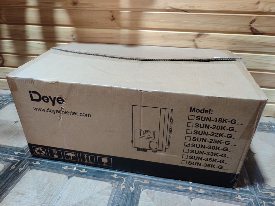 Мережевий інвертор DEYE SUN-30K-G04 30KW 2 MPPT Wi-Fi 220/380V