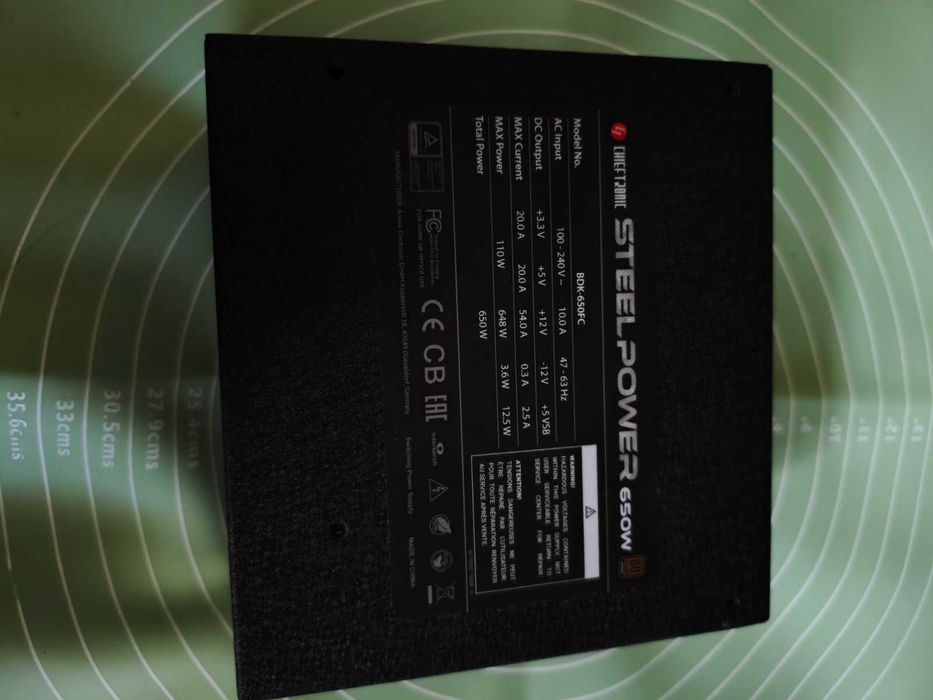 Блок живлення Chieftec SteelPower 650W (BDK-650FC) непрацюючий