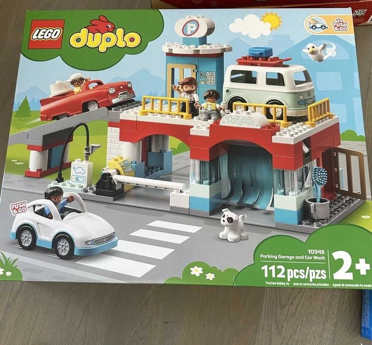 Lego Duplo Parking Myjnia Garaż piętrowy auta