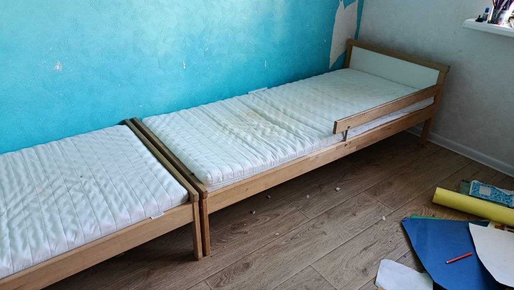 односпальне ліжко Ikea SNIGLAR з ламельним блоком