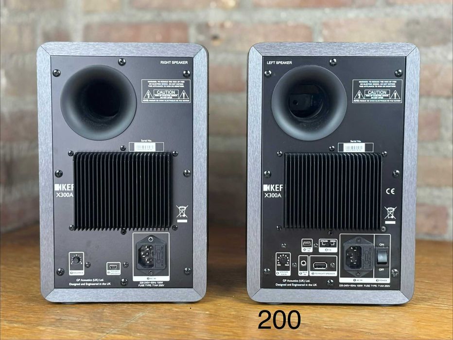 KEF X300A–aktywne kolumny-grają niestabilnie –zestaw do naprawy/części