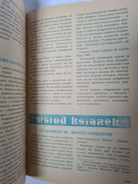 Wychowanie w przedszkolu - Numer 9 z 1987 roku