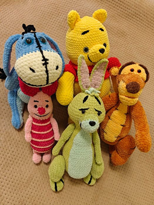 Тигр  іграшка м'яка в'язана мультперсонаж   ручна робота  Handmade