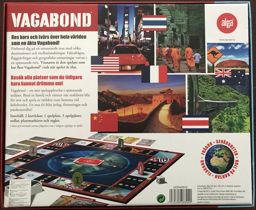 Jogo de mesa Board game Vagbond Sueco