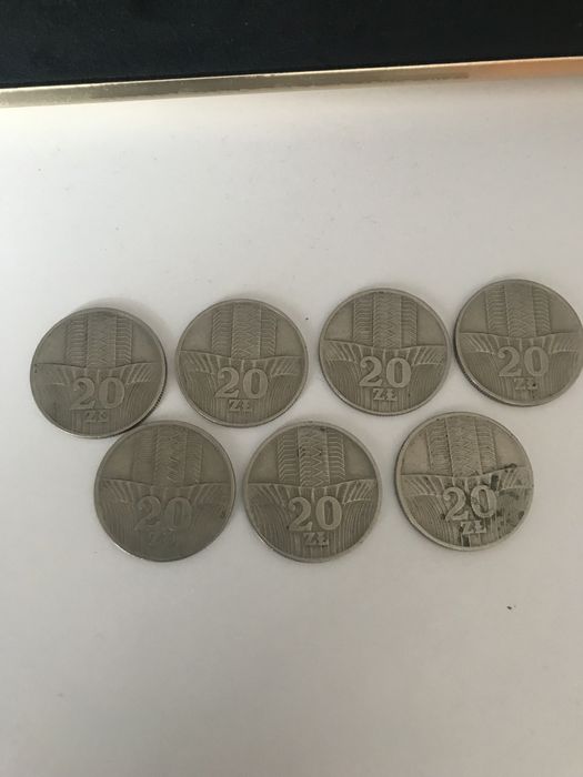 Monety 20 zł  7 sztuk