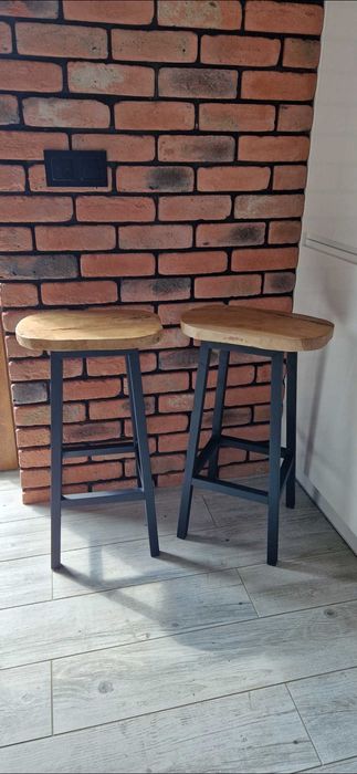 Hokery loft, industrial prawdziwe drewno.