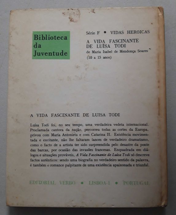 Livro PA-2 - Maria Soares - A Vida Fascinante de Luísa Todi