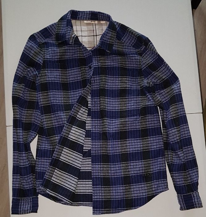 DKNY rewelacyjna flanelowa koszula w kratę na M/L
