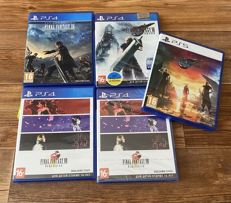 Sony PS4/5: Dark Souls, Final Fantasy, DevilMayCry, Dishonored, Diablo