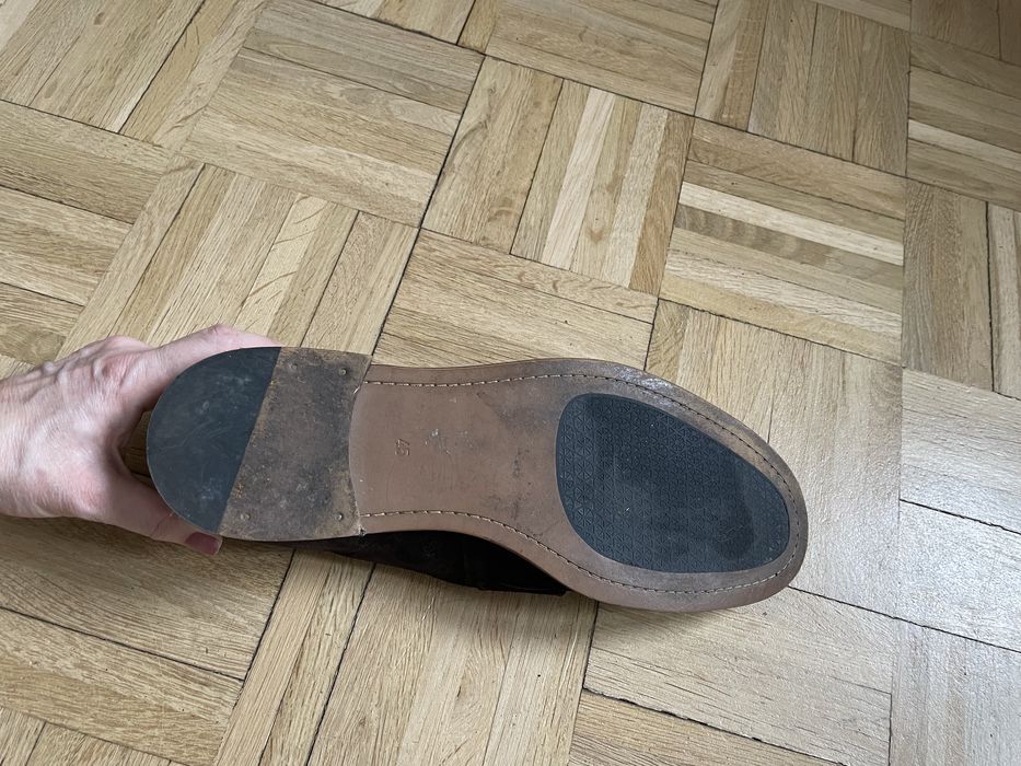 Buty mokasyny Dune zamsz skóra, 45