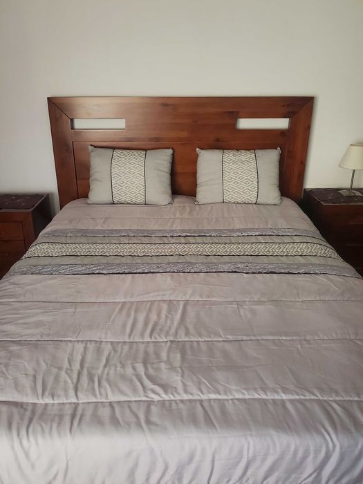 Colcha cama de casal cinza metal