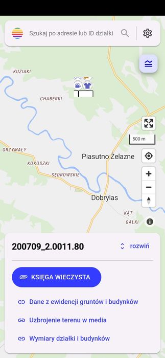 Sprzedam działkę  blisko rzeki Pisa