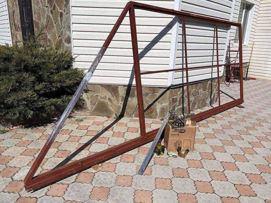 Каркас відкатних воріт PW3, Жалюзі в комплекті, Доставка Установка