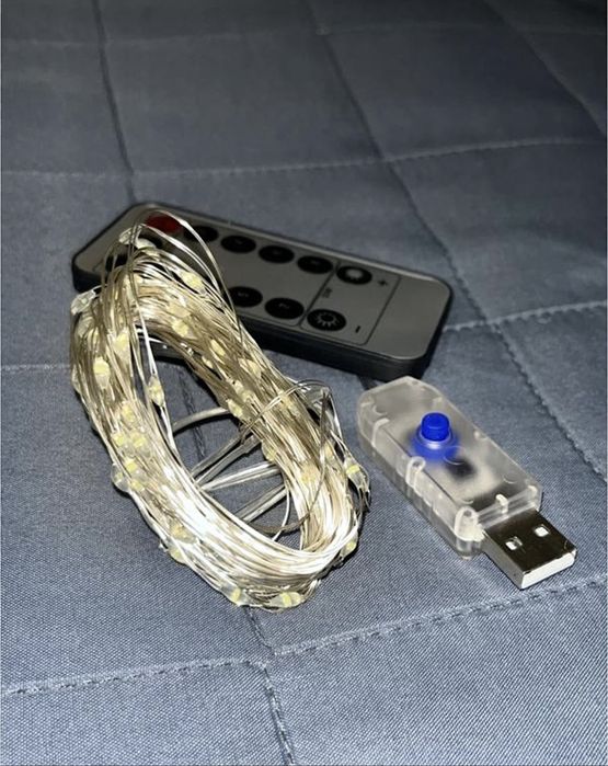 Usb-підключена led-гірлянда з пультом, 10 метрів / 100 діодів