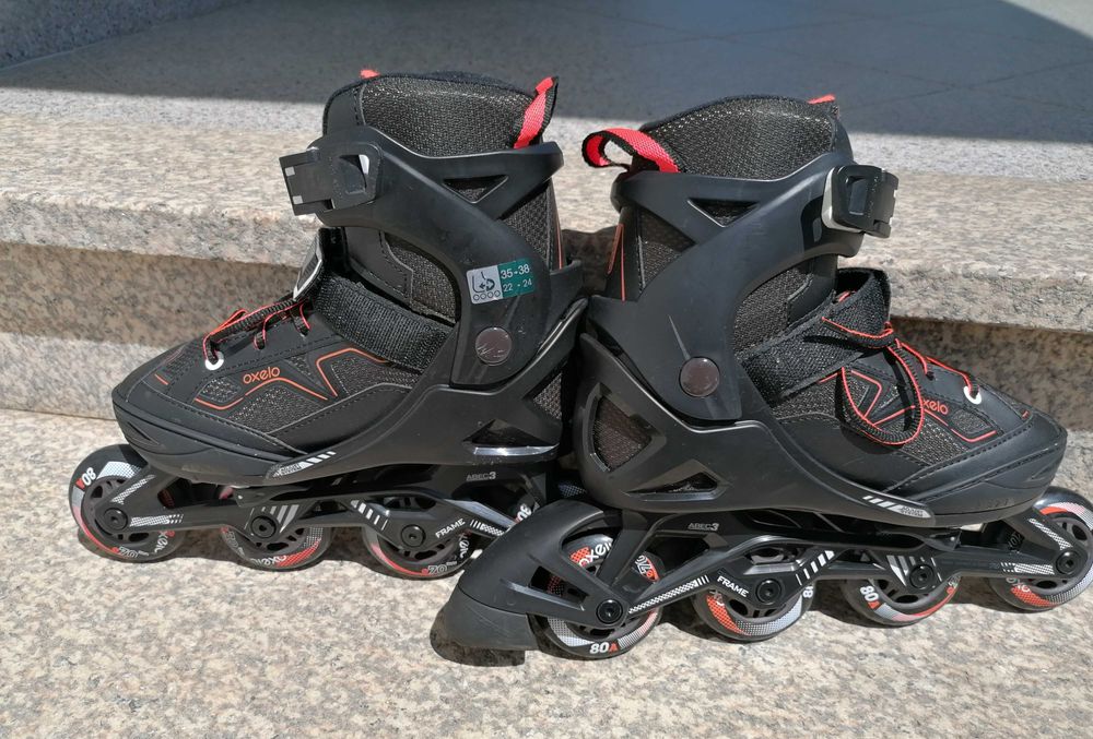Patins em linha como novos