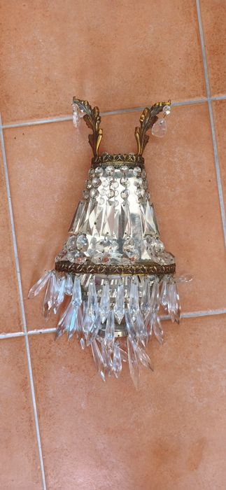 Lustre de teto com 2 apliques de parede