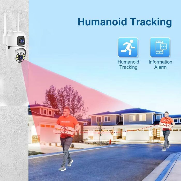 Камера наблюдения 8 МП, уличная камера наблюдения.