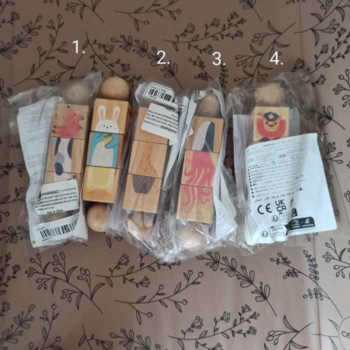 Іграшки-головоломки для наймолодших Дерев'яні Іграшки Складанки Тварин