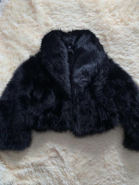 Коротка еко-шуба під zara
