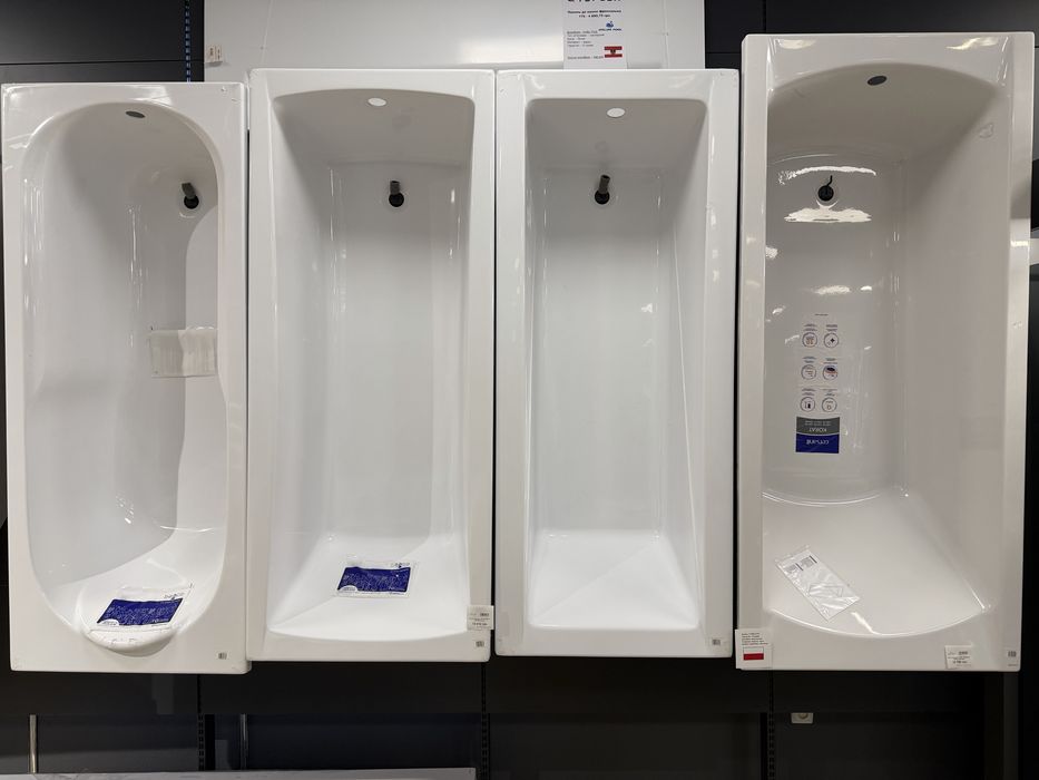 Ванни акрилові, сталеві