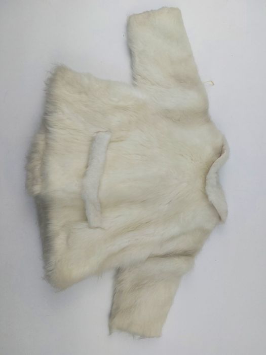 Casaco de criança  branco de pêlo