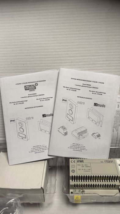 URMET- NOWY zestaw jednorodzinny mini notę+ z videom monitorem